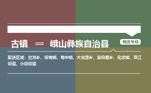 古镇到峨山彝族自治县物流专线（市/县-均可送达）