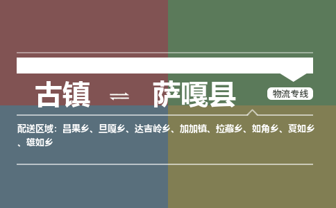 古镇到萨嘎县物流专线（市/县-均可送达）