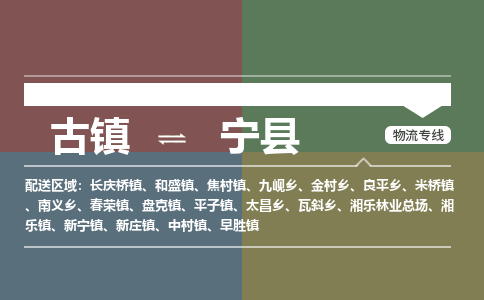 古镇到宁县物流专线（市/县-均可送达）